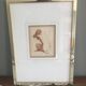 Eaux Forte à la sanguine signed Jean Vyboud 'Femme nue de dos'