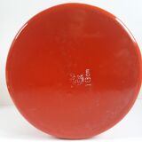 Red enamelled kettle