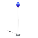 Vintage postmodern floor lamp in Italian glass by Lucente.