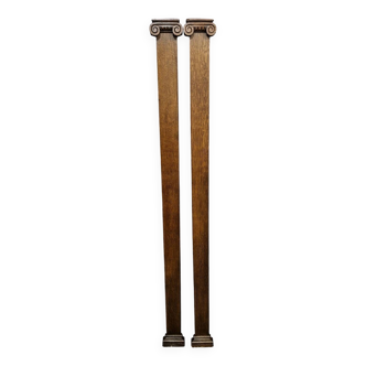 Pair of vertical pediments