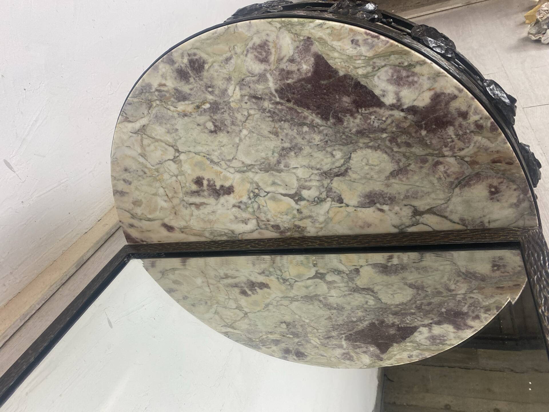 Console et miroir art déco