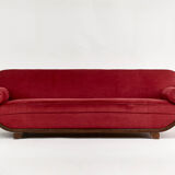 Gondole Art Deco period bench, France 1930