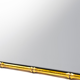 Bamboo mirror gold metal