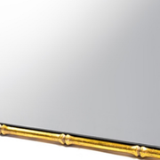 Miroir bamboo métal doré