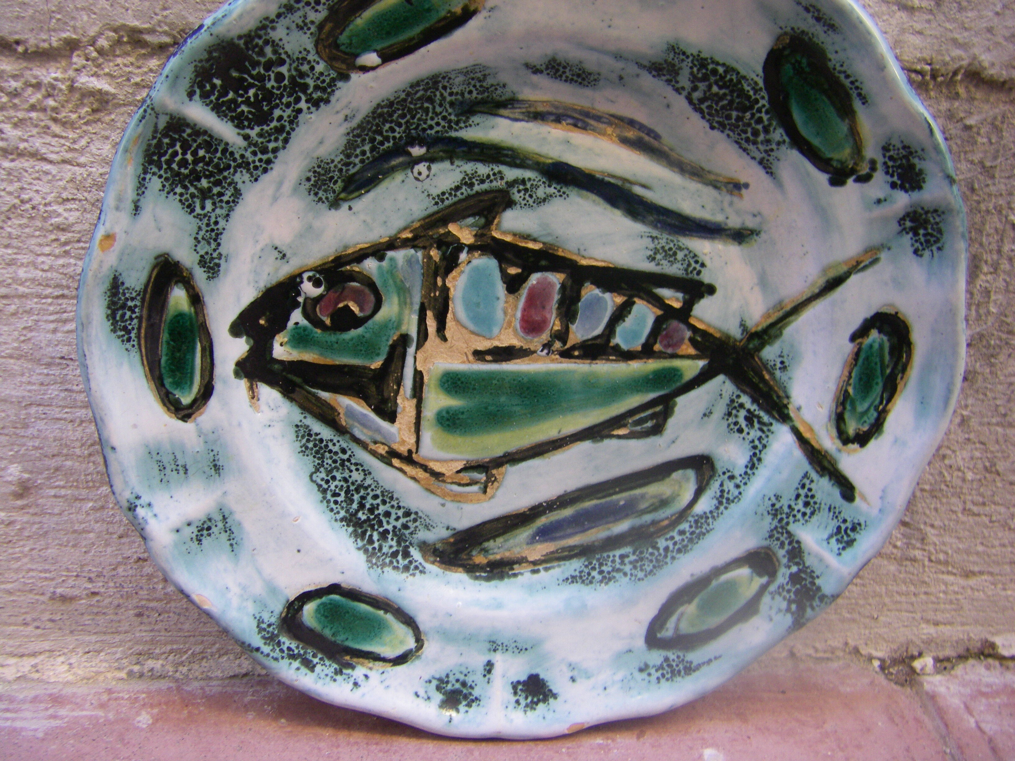 Ceramic plate from Vallauris