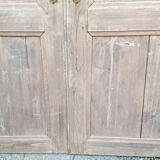 Pair of old doors haired