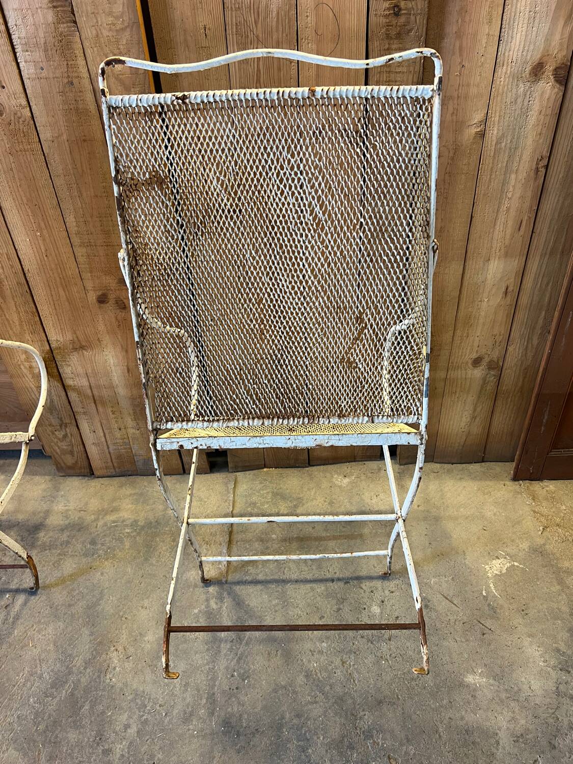 19th century garden armchairs