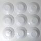 9 assiettes creuses FB Digoin rose