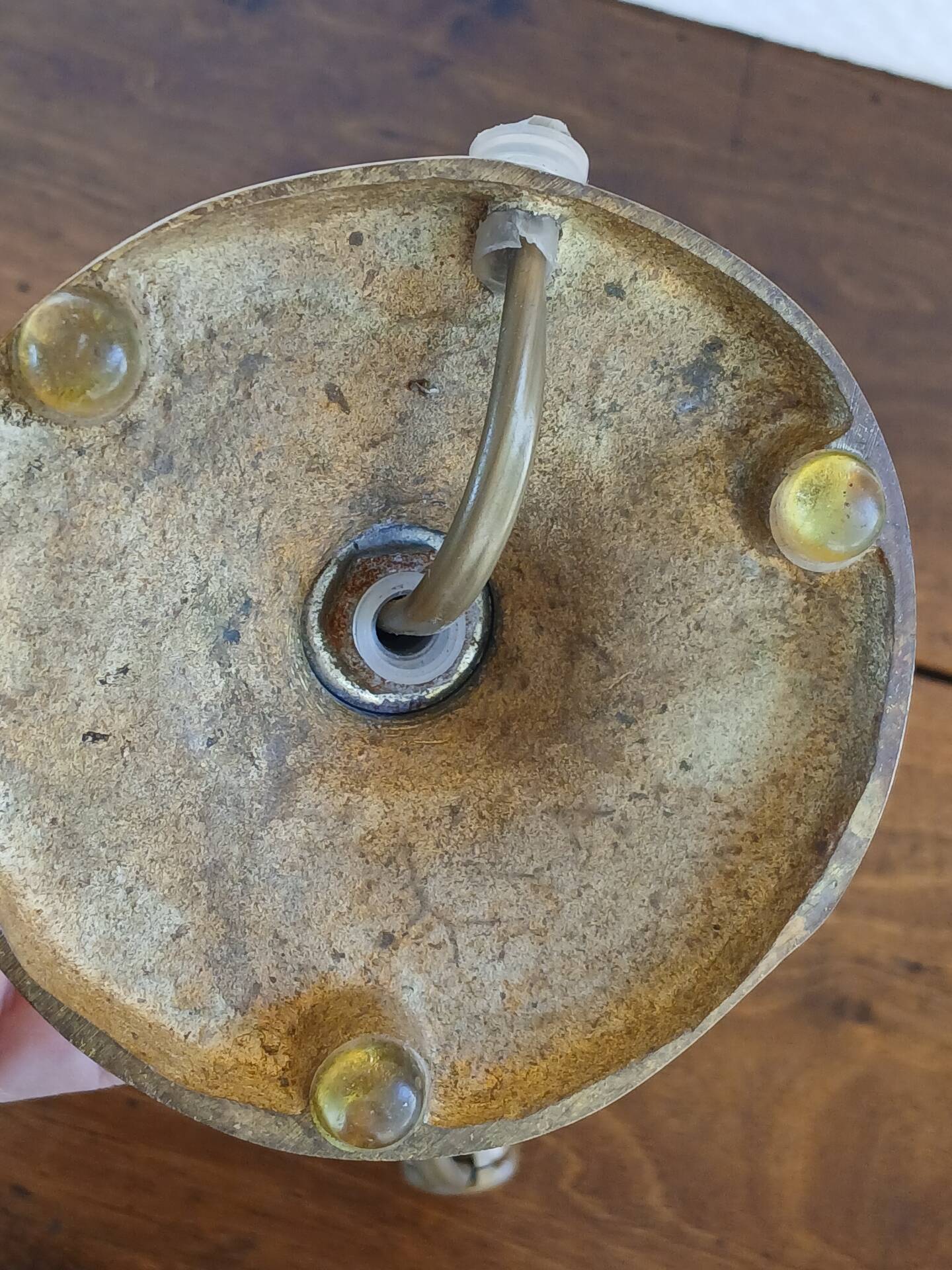 Vintage Rococo style gilded bronze lamp base