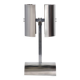 Large stainless steel desk lamp by Jean Pierre Bouvier, France.