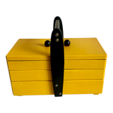 Wooden sewing basket, 1960s