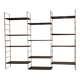 1960s IRON AND SHEET METAL WALL SHELVES