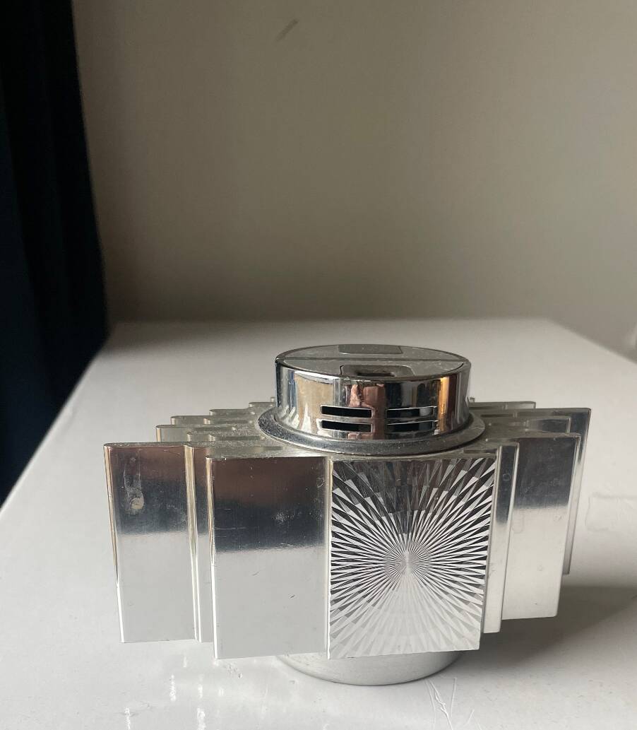 Vintage Modernist  SAROME Japan Table lighter brutalist space age