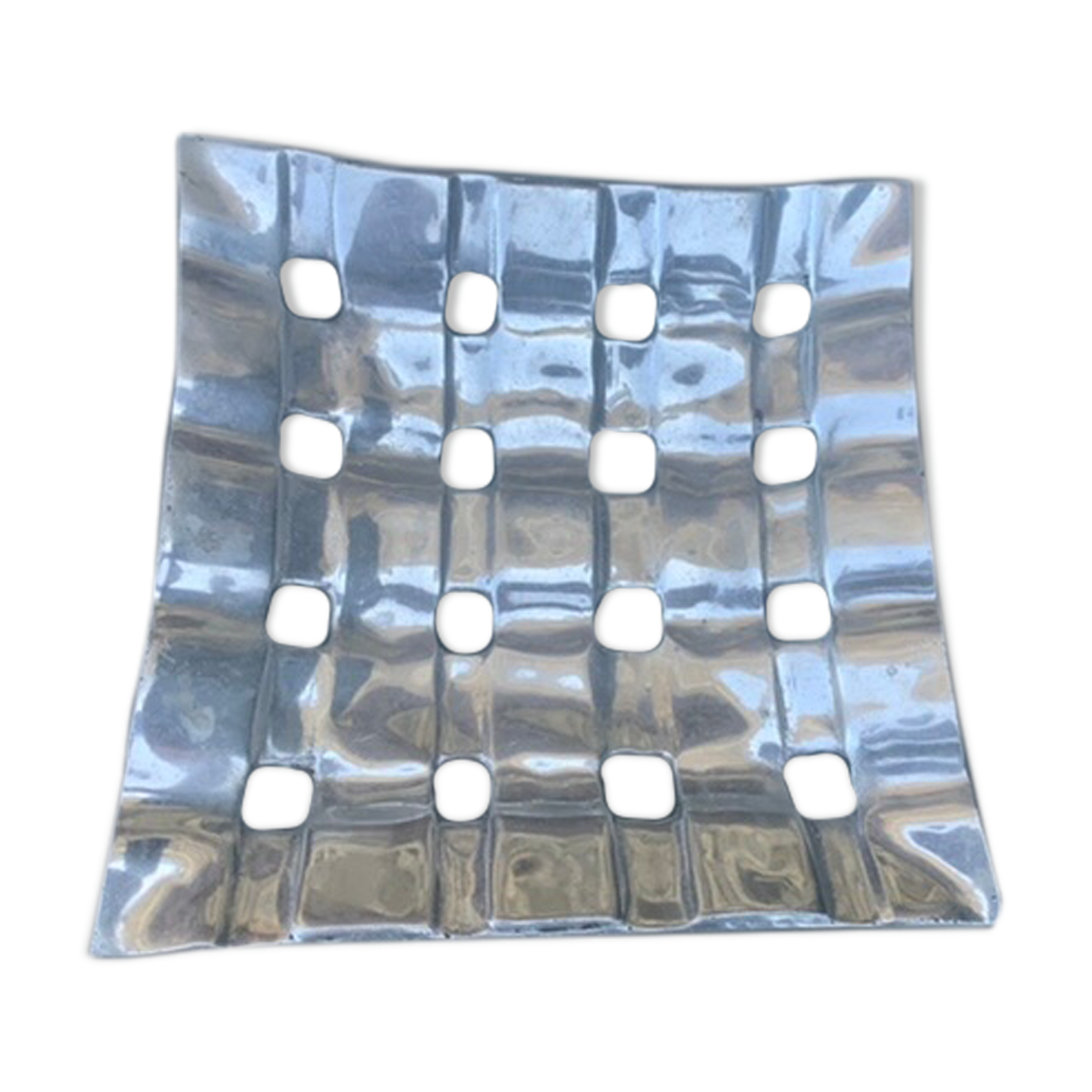 Silver metal trinket bowl