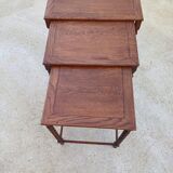 Mahogany nesting tables, set of 3