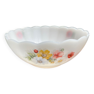Arcopal salad bowl floral pattern