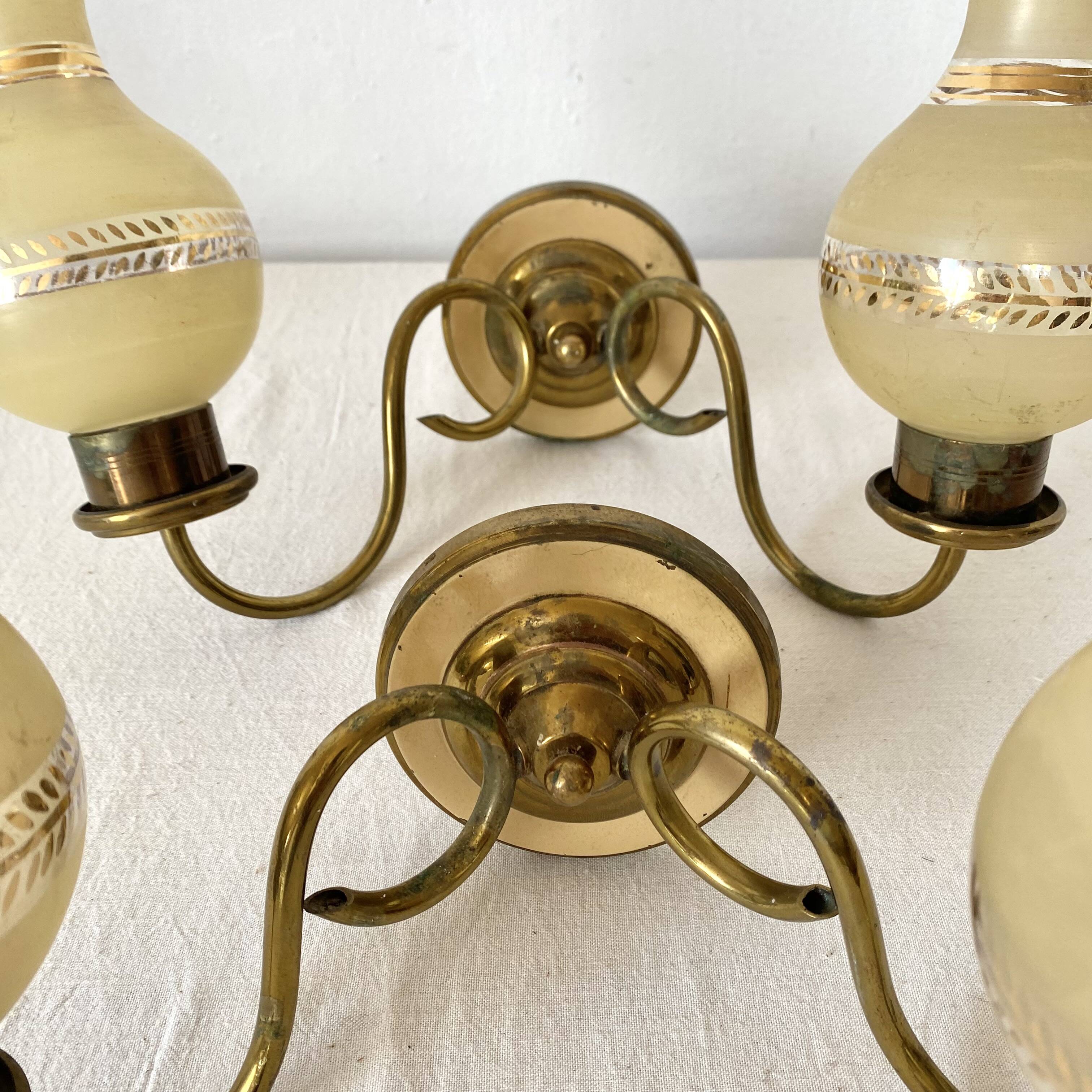Pair of vintage double sconces