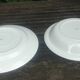 Lot of two large old porcelain serving dishes signed "Biarritz".