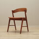 Ensemble de quatre chaises en teck fabrication Korup Stolefa 1970