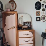 Commode wardrobe art deco pink