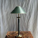 Vintage green and gold table lamp H60 D30