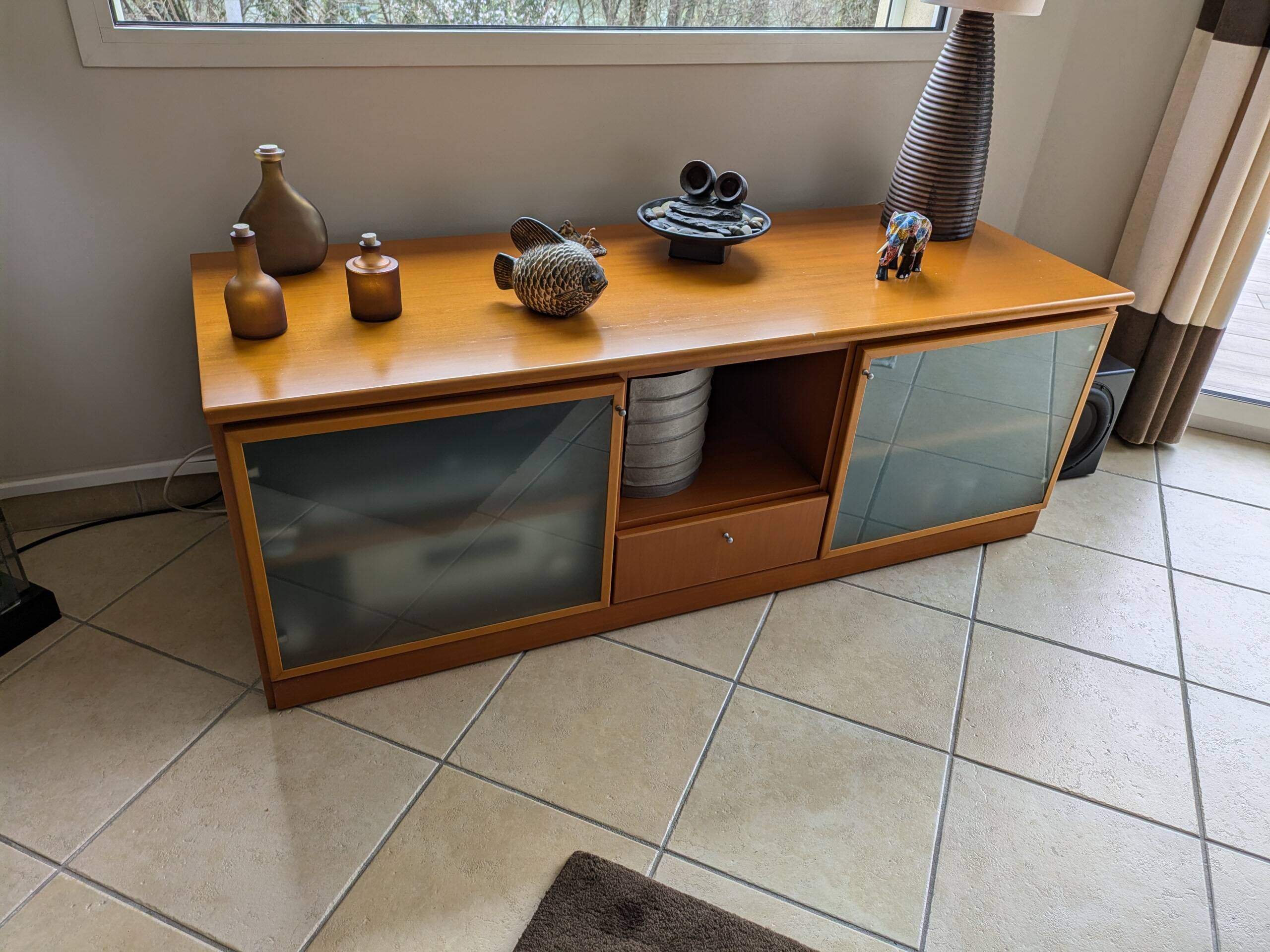 Low designer cabinet, CINNA model from the Roset line, dating from the 80s-90s