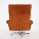1970s leather swivel armchair by Nili Stoppmobler, Denmark
