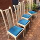 Chaises vintage et design en marbre blanc