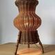 Lampe osier et bambou