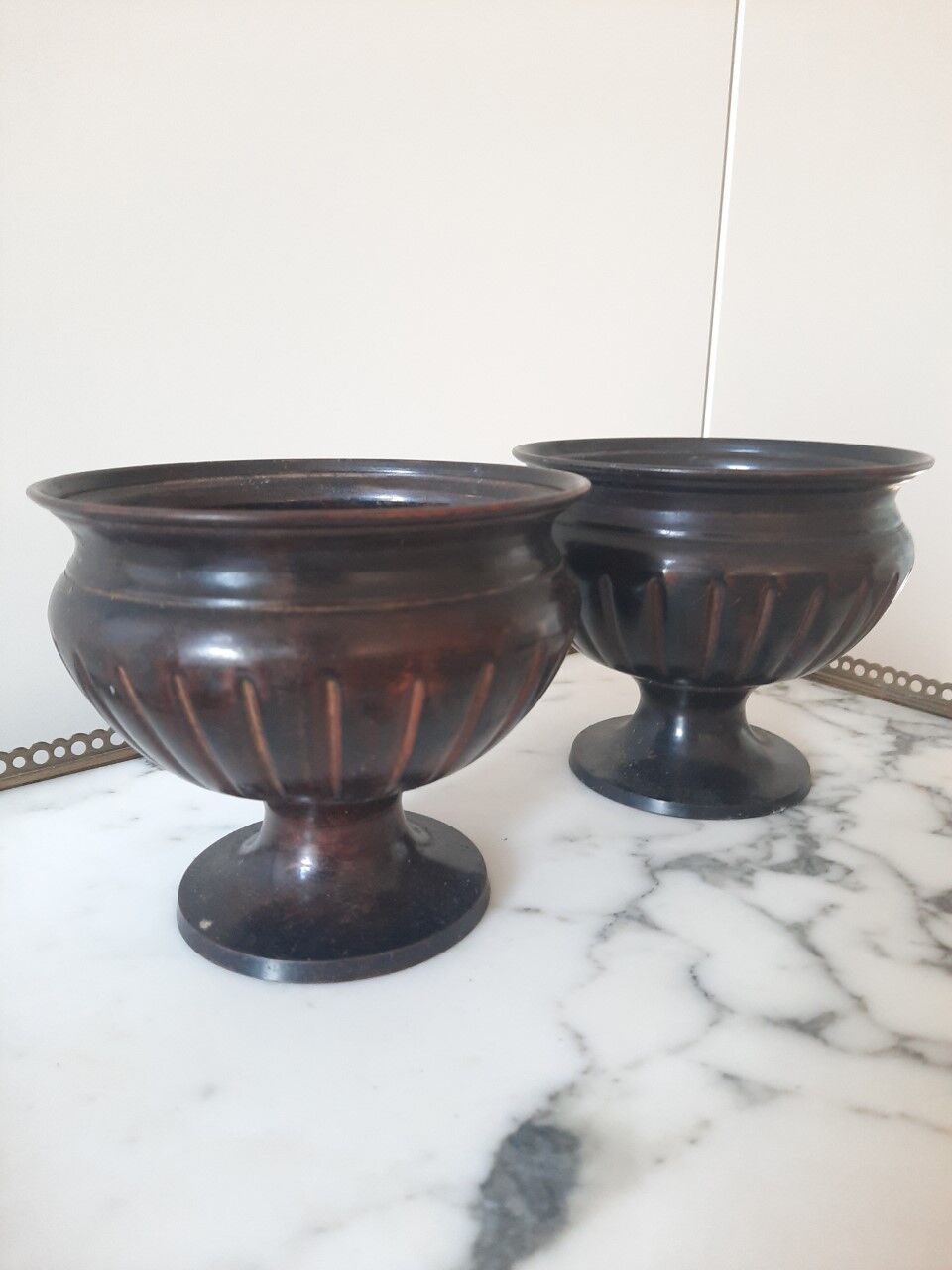 Metal vases