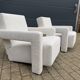 2x Cassina Utrecht chair in beige bouclé, Gerrit Rietveld. In NEW CONDITION!!
