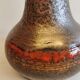 Swedish ceramic table lamp in metal glaze, from Tilgmans, estimated 1960s.