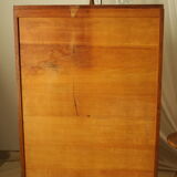 Radia vintage oak double curtain binder cabinet