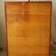 Radia vintage oak double curtain binder cabinet