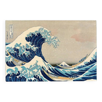 Hokusai The Great Wave off Kanagawa vintage Japanese poster