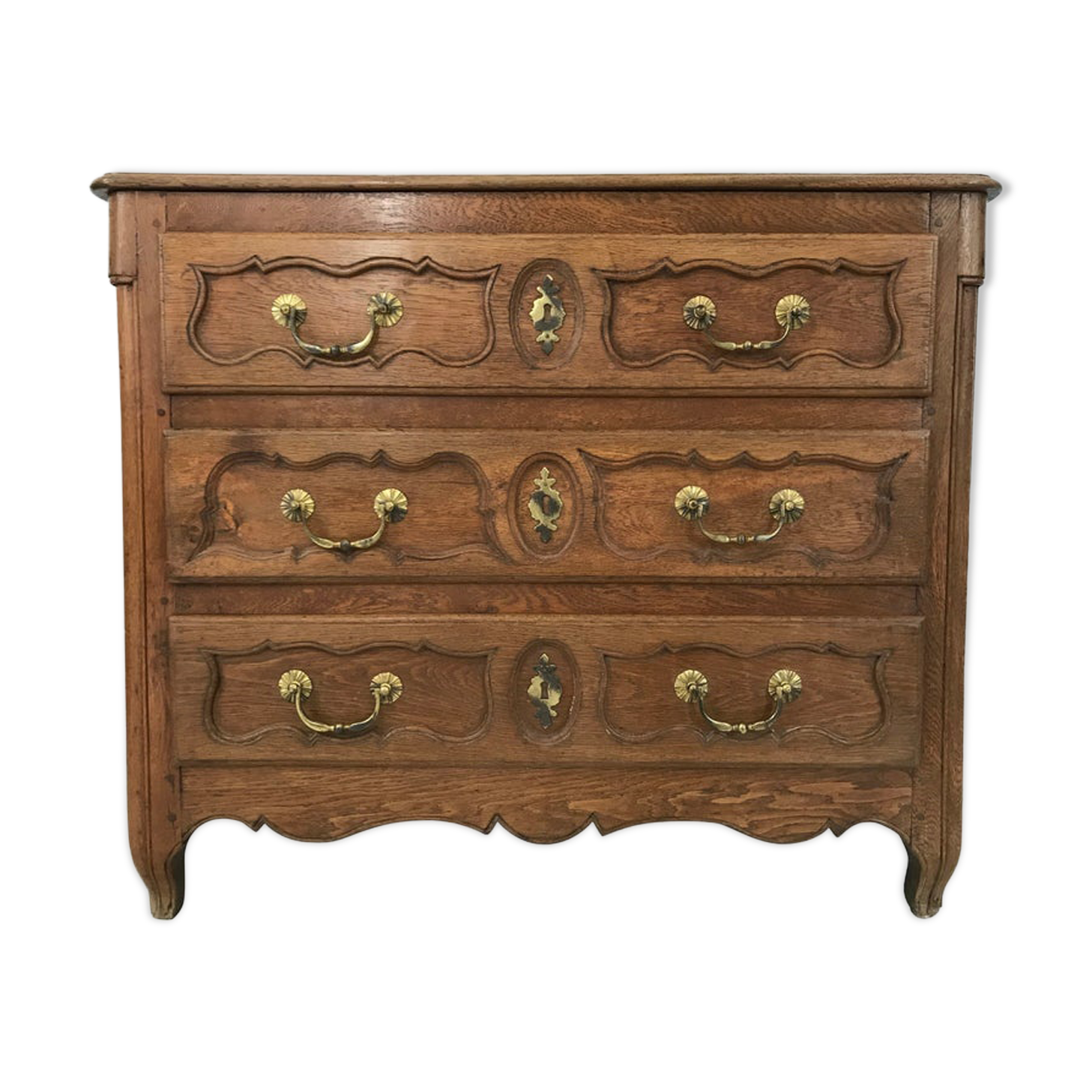 Louis XV chest of drawers in light oak 18th century