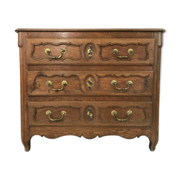 Louis XV chest of drawers in light oak 18th century