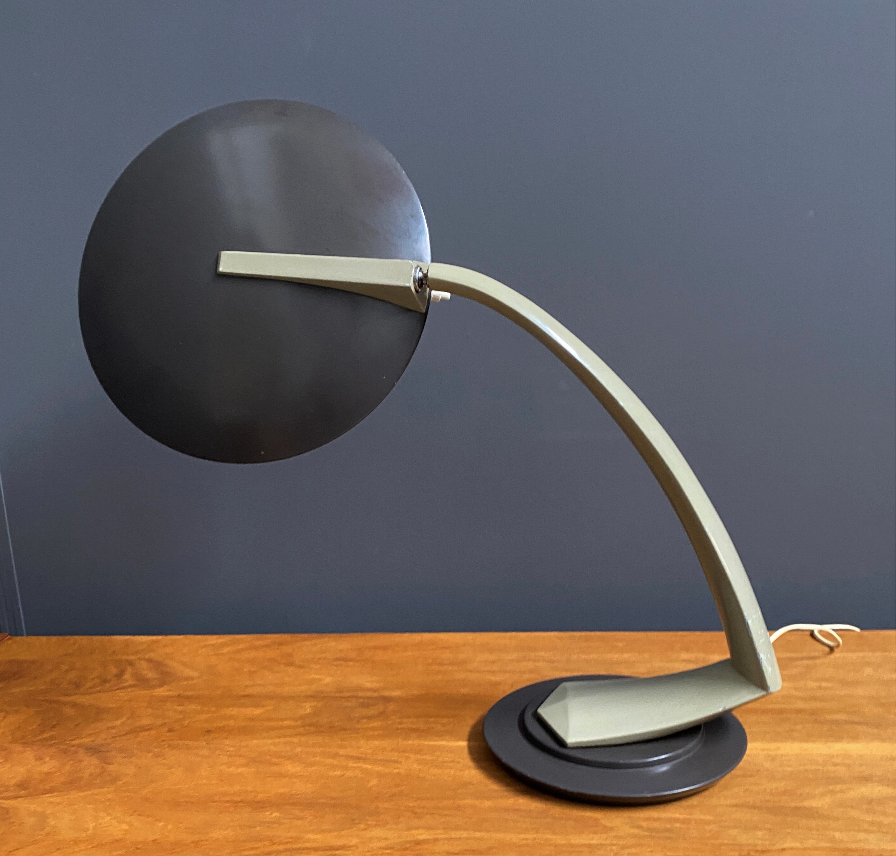 Lupela / Fase desk lamp model Boomerang 1970s