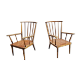 Pair of armchairs Baumann ' Eventaille" vintage 1960