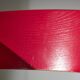 Red Plywood and Curved Metal Frame Chair