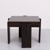 Pair nesting tables Gianfranco Frattini in style 1970s