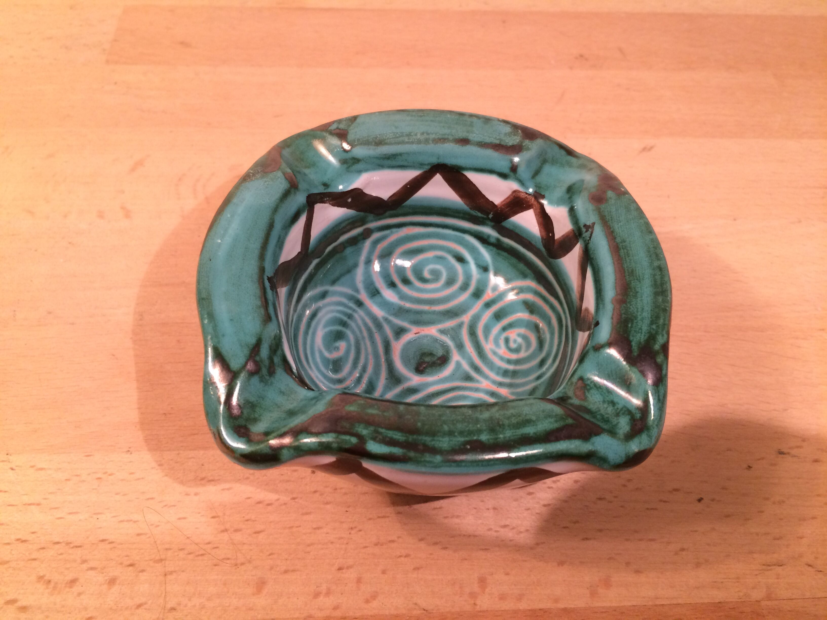 Ceramic ashtray by Robert Picault in Vallauris