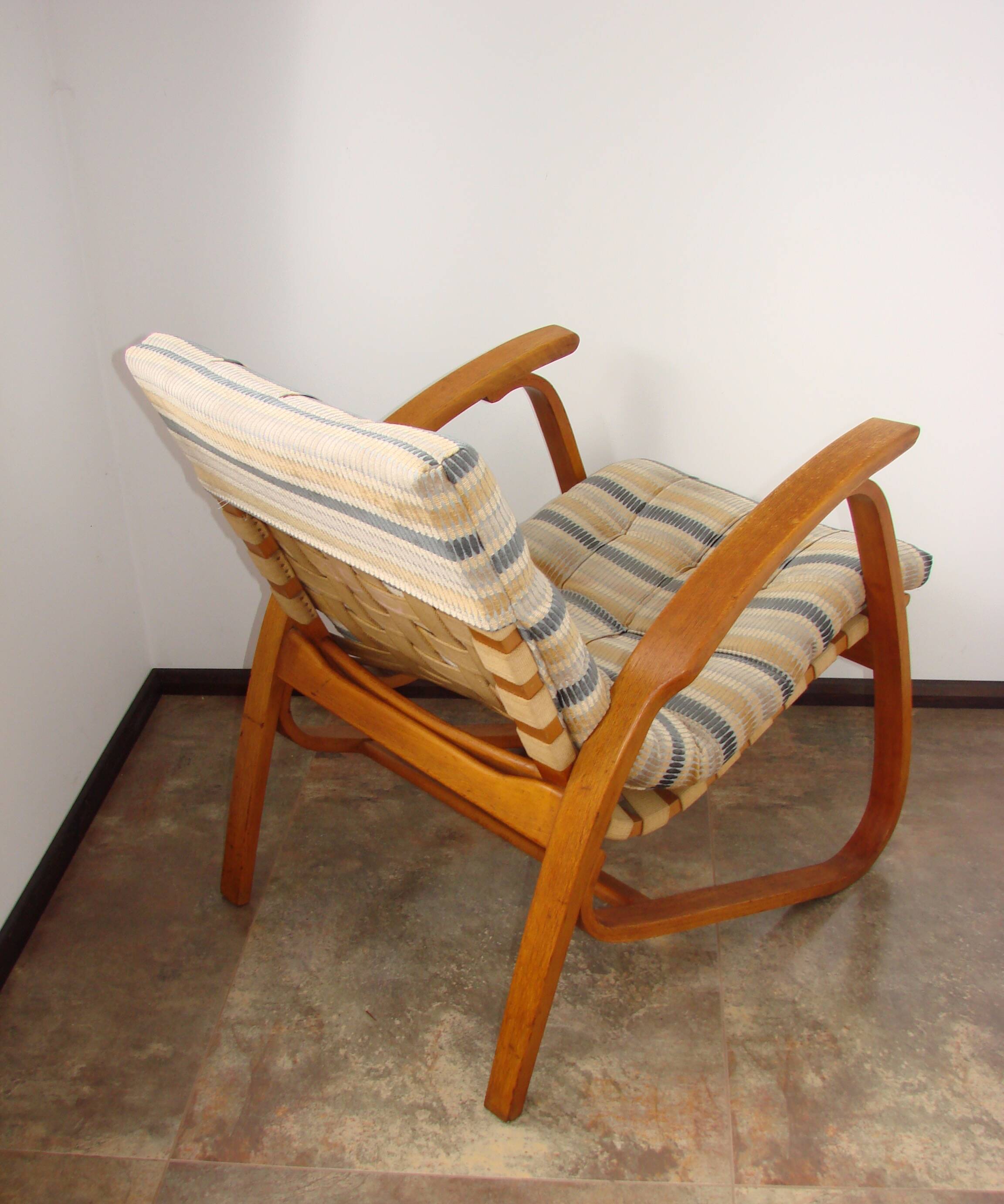 Jan Vaněk armchair, Závody Projekt, 1930s, Czechoslovak modernism