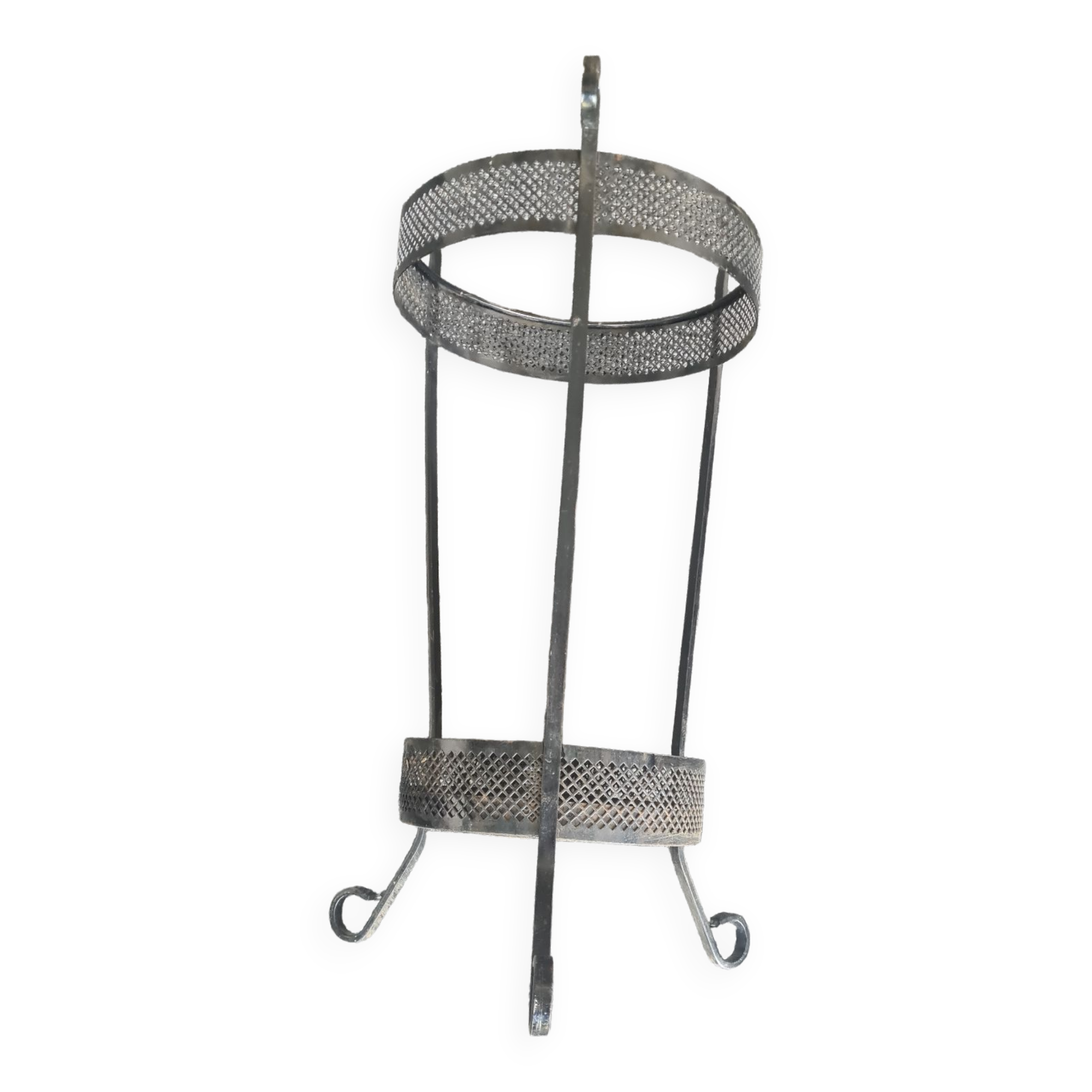 Wrought iron umbrella holder