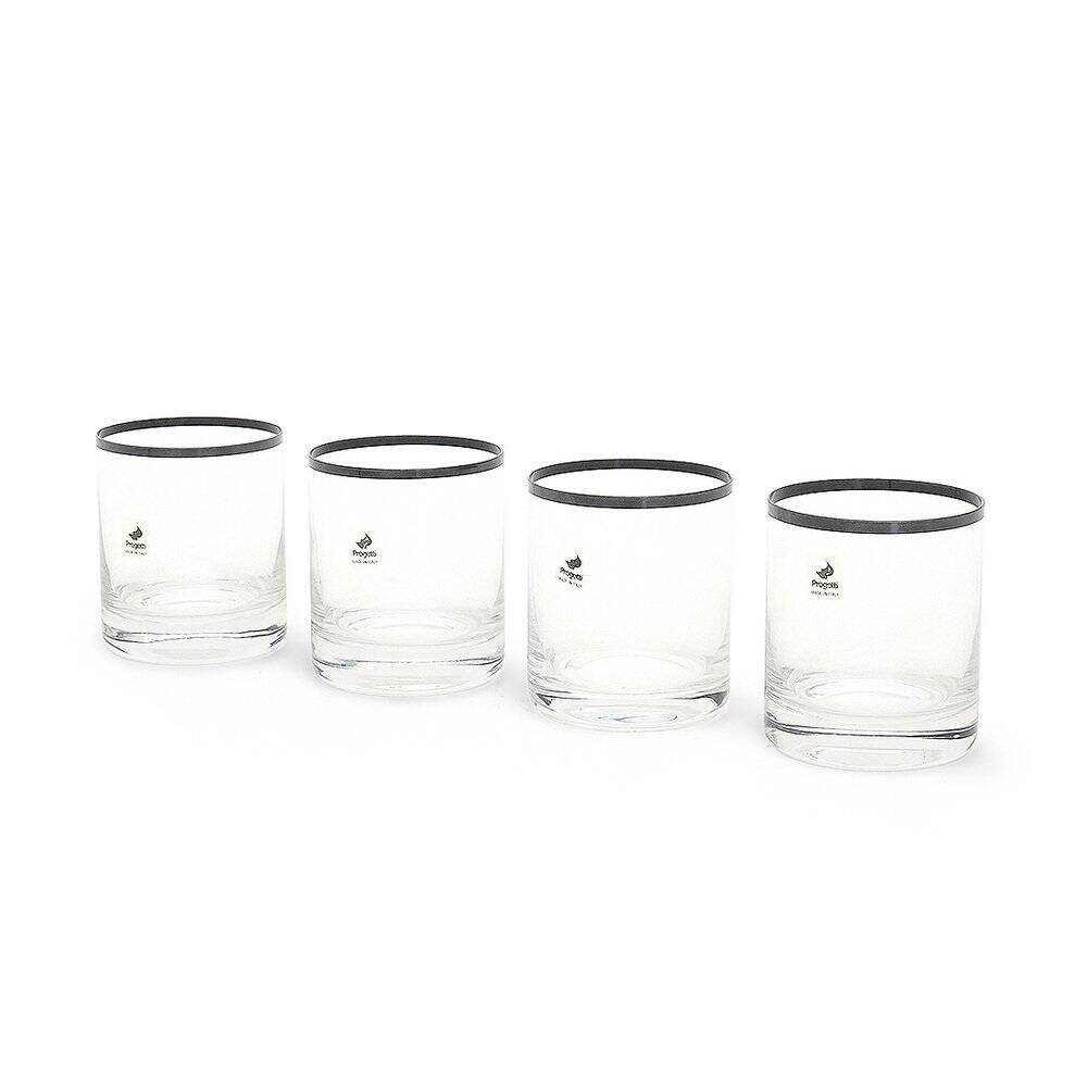 Glasses by Gianfranco Frattini for Progetti, 1970s, set of 4.
