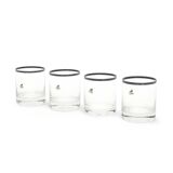 Glasses by Gianfranco Frattini for Progetti, 1970s, set of 4.