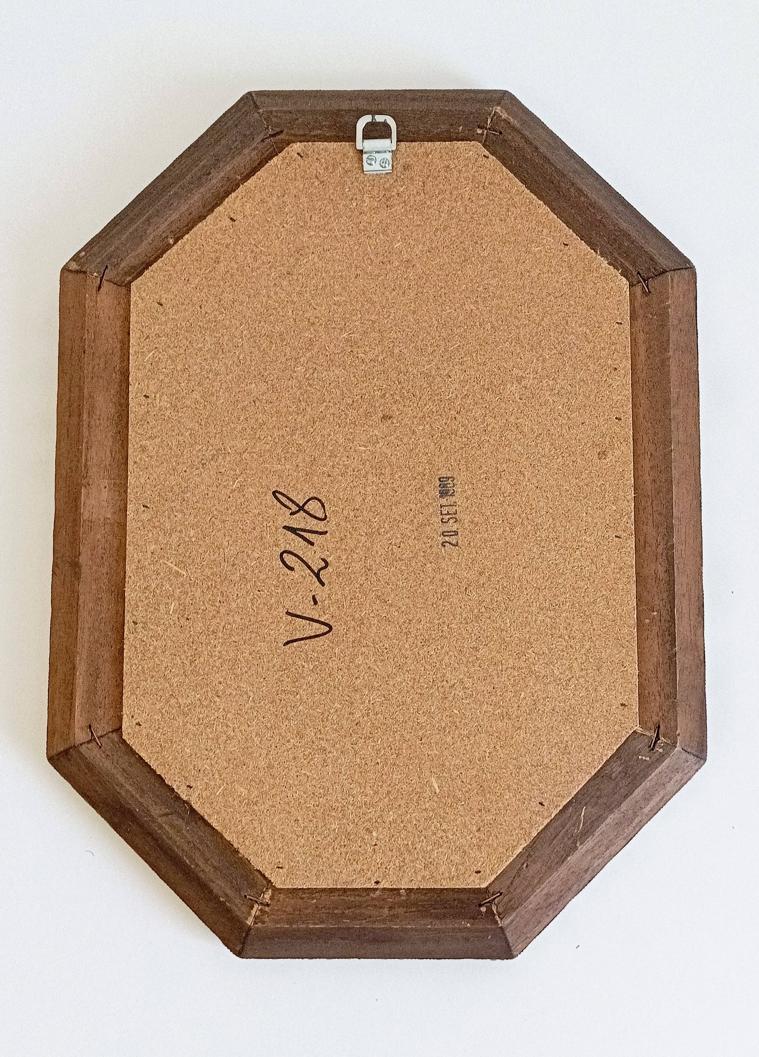 Venetian Modern Octagonal Wall Mirror, Handcrafted in Spain, Dated 1989