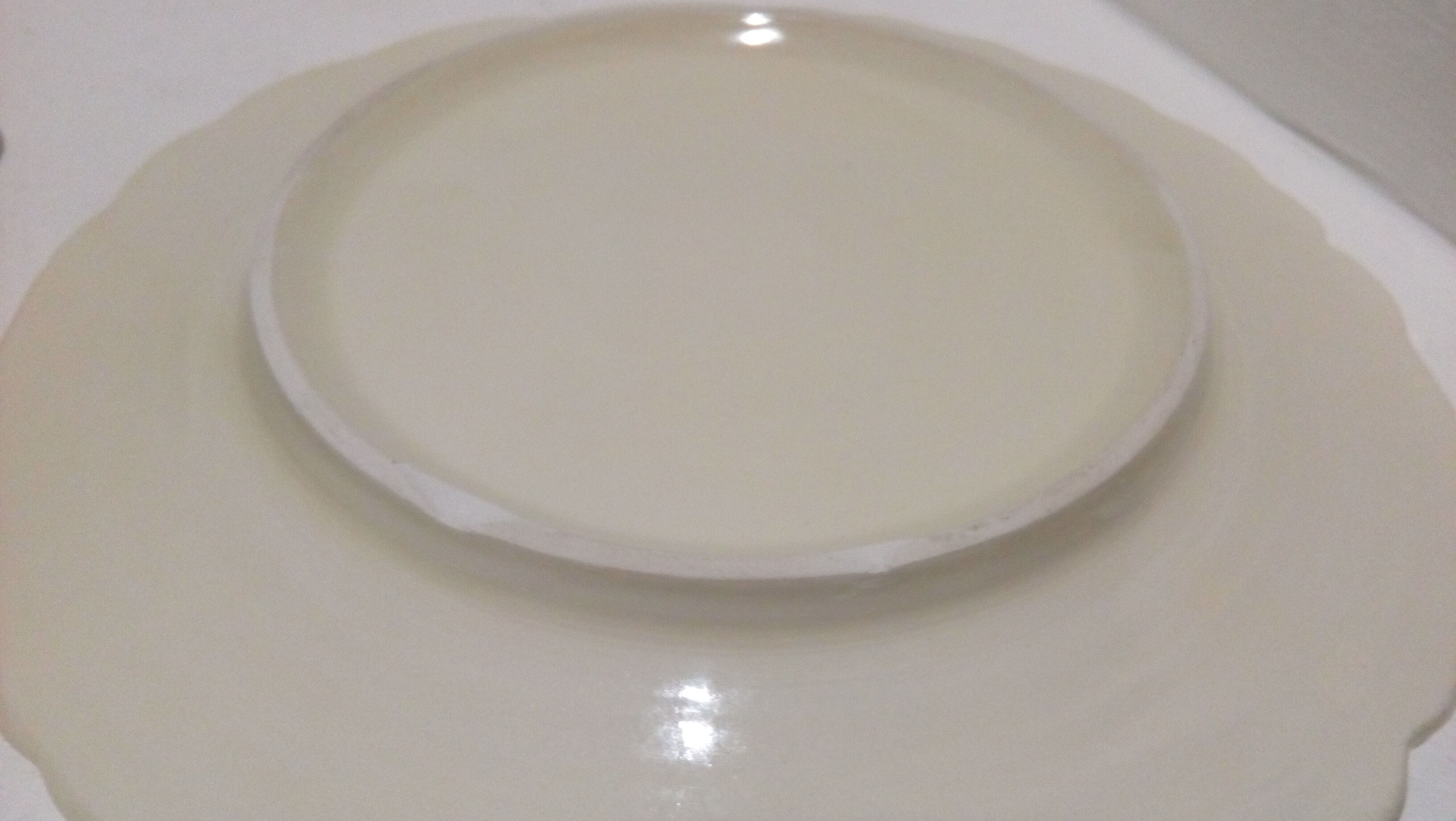 Trio of slurry dessert plates