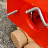 Wooden digger crane toy