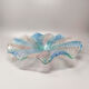 Pink and Green Centerpiece in Murano Glass by Linea Arte Murano 1960